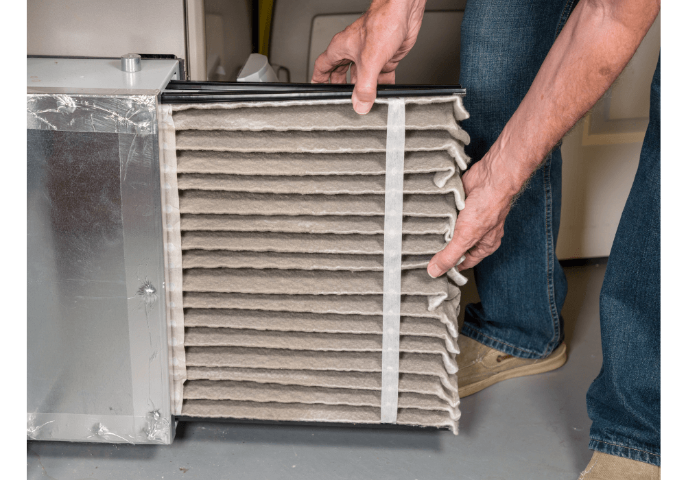 hvac system dirty air filter